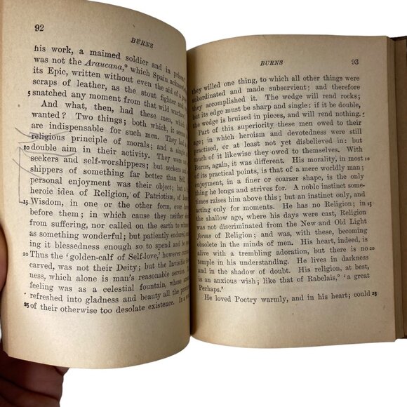 Carlyle's Essay on Burns by Willard C Gore hardcover 1916 Macmillan Co - Picture 7 of 7